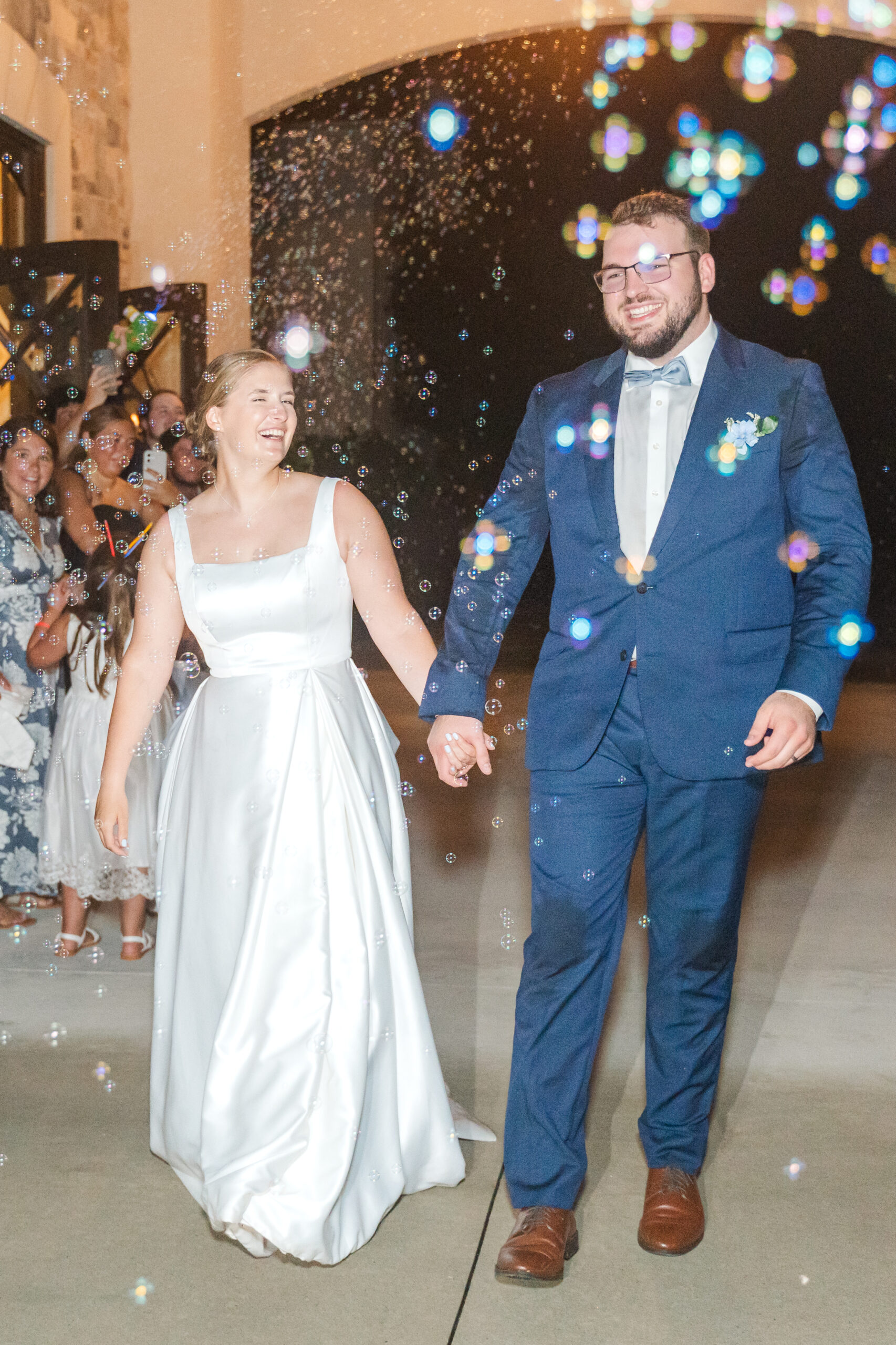 bubble exit at north carolina wedding venue