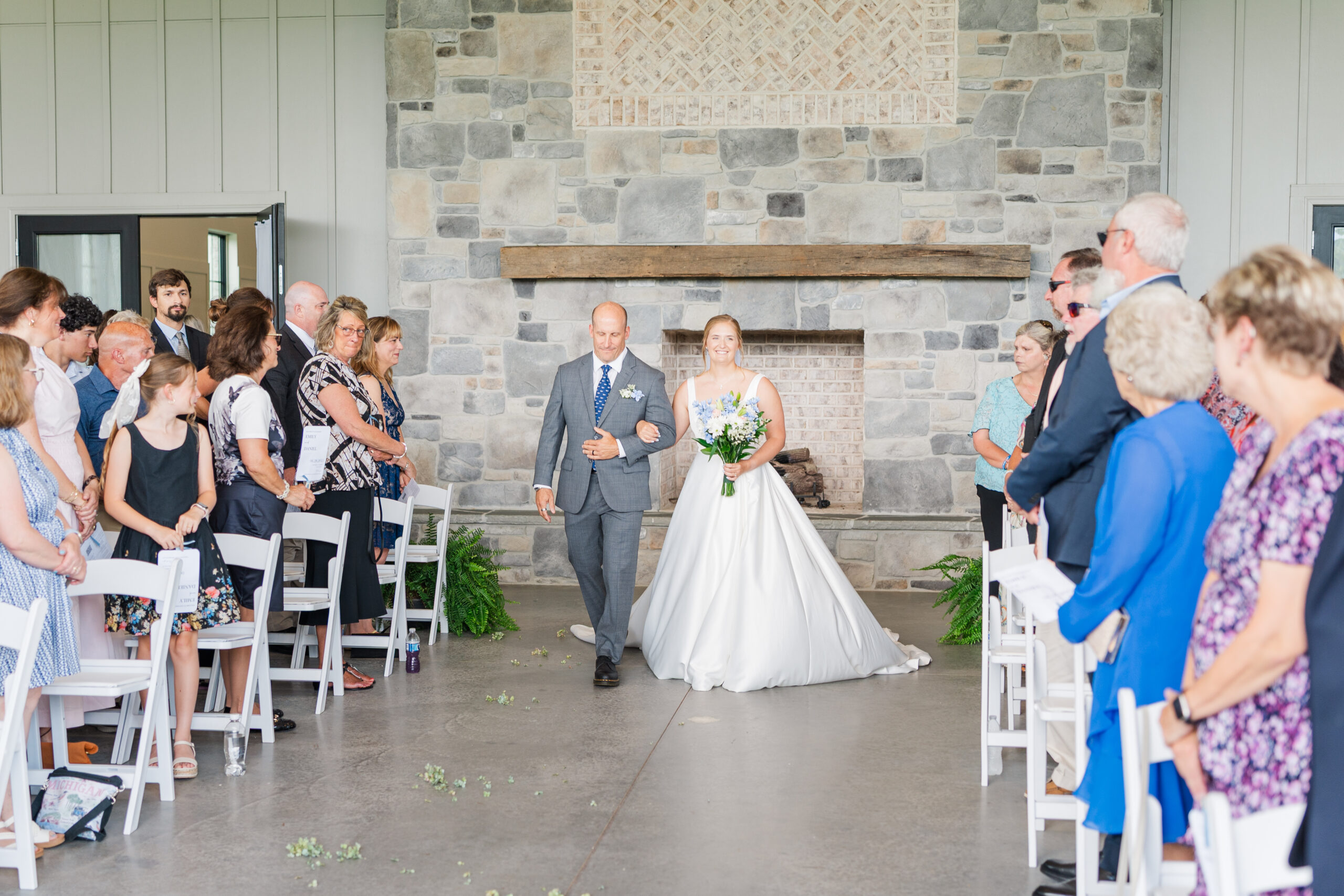 shaded pavilion ceremony at the fields at skycrest