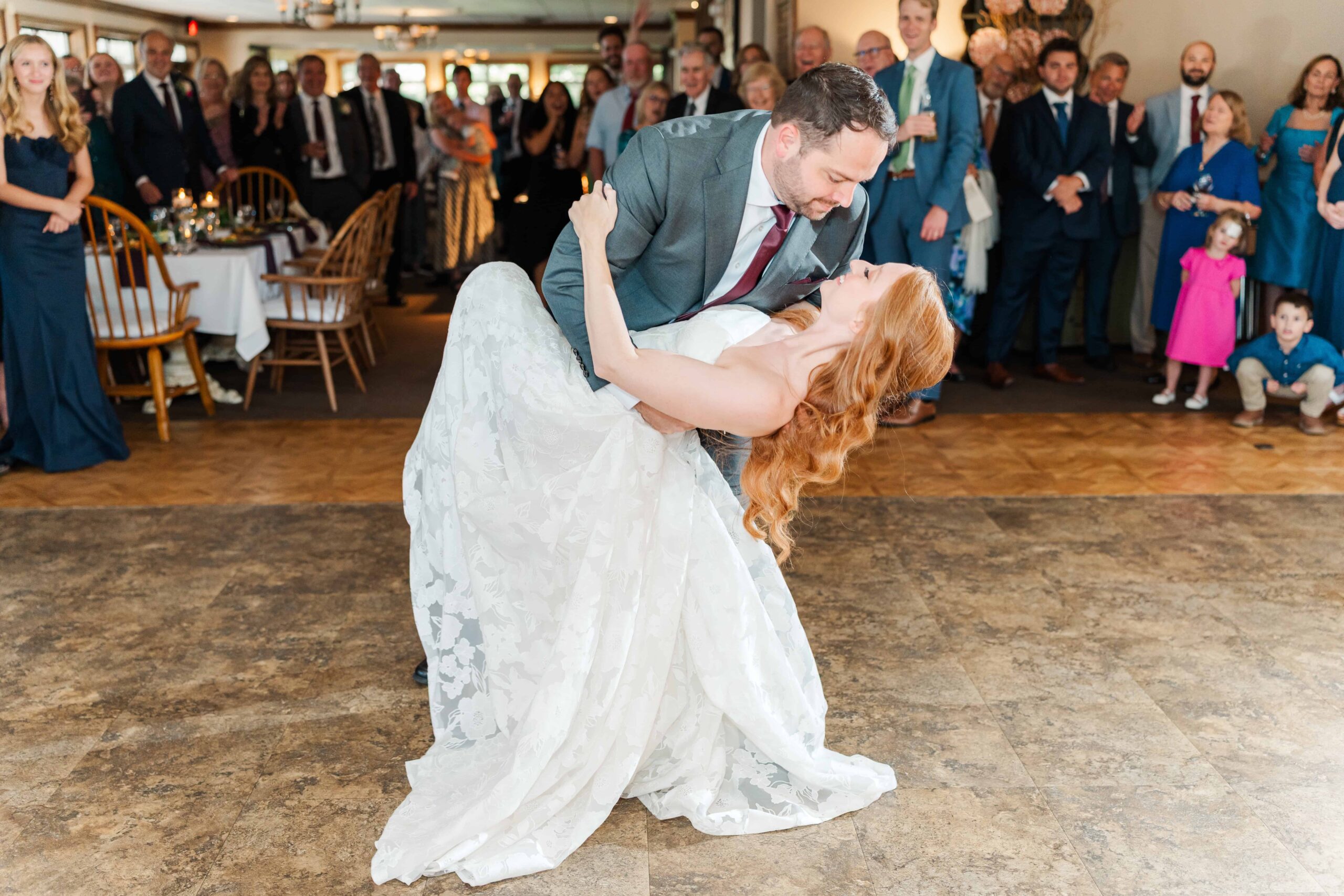 First dance surrounded by closest friends and family