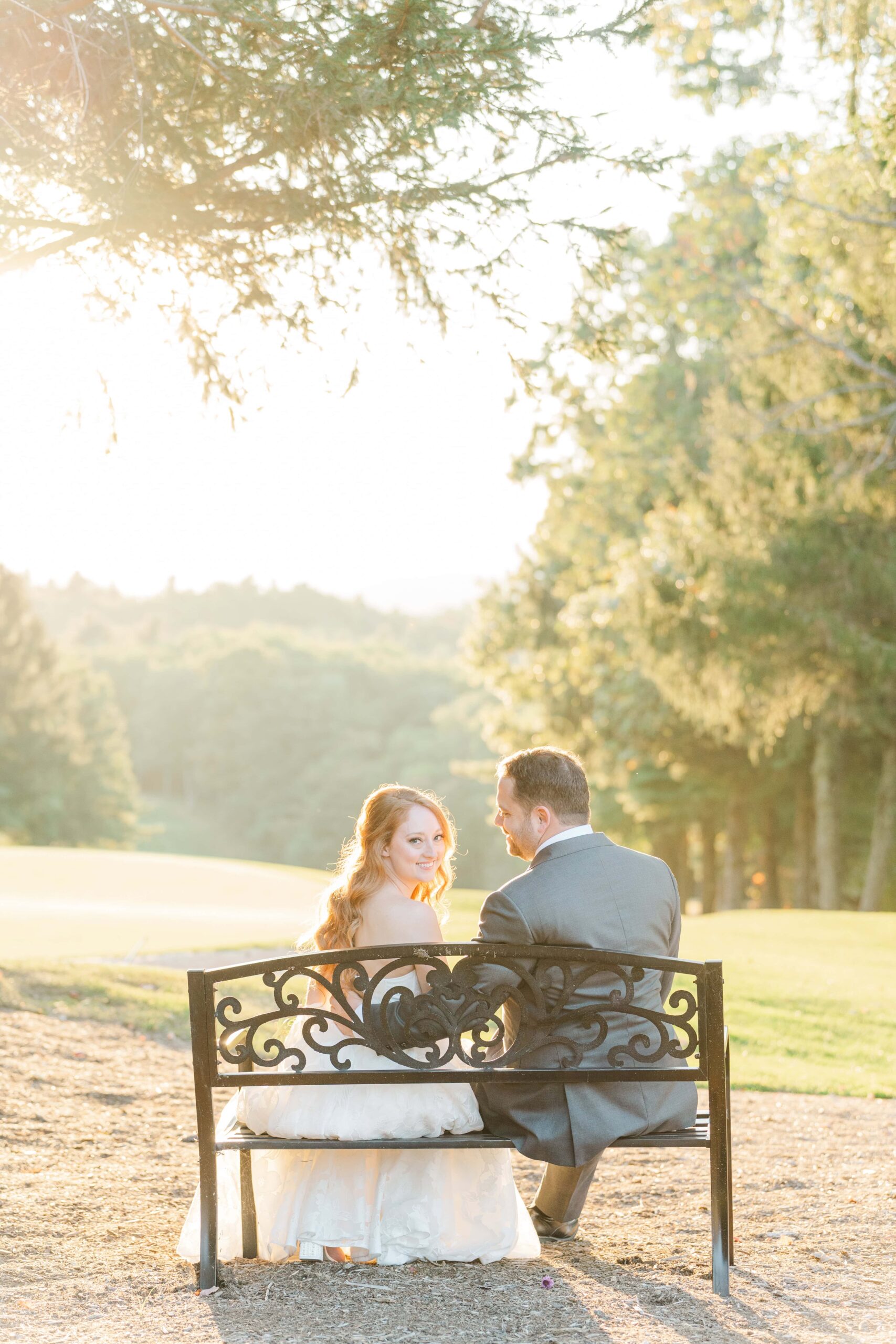Long range mountain views showcased in Olde Beau Resort & Golf Club wedding photography
