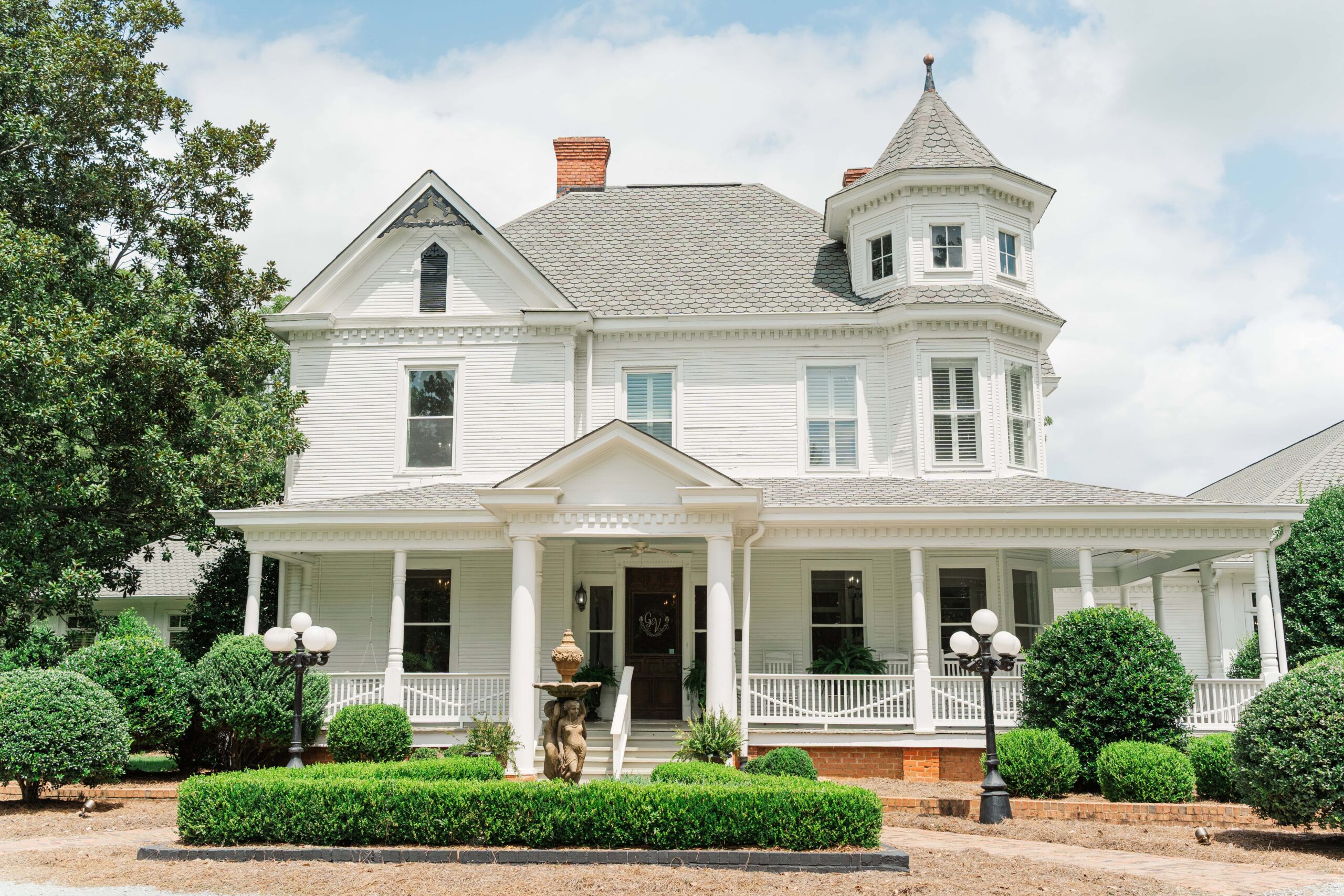 The Grande Victorian Victorian estate sitting in historic downtown Monroe NC