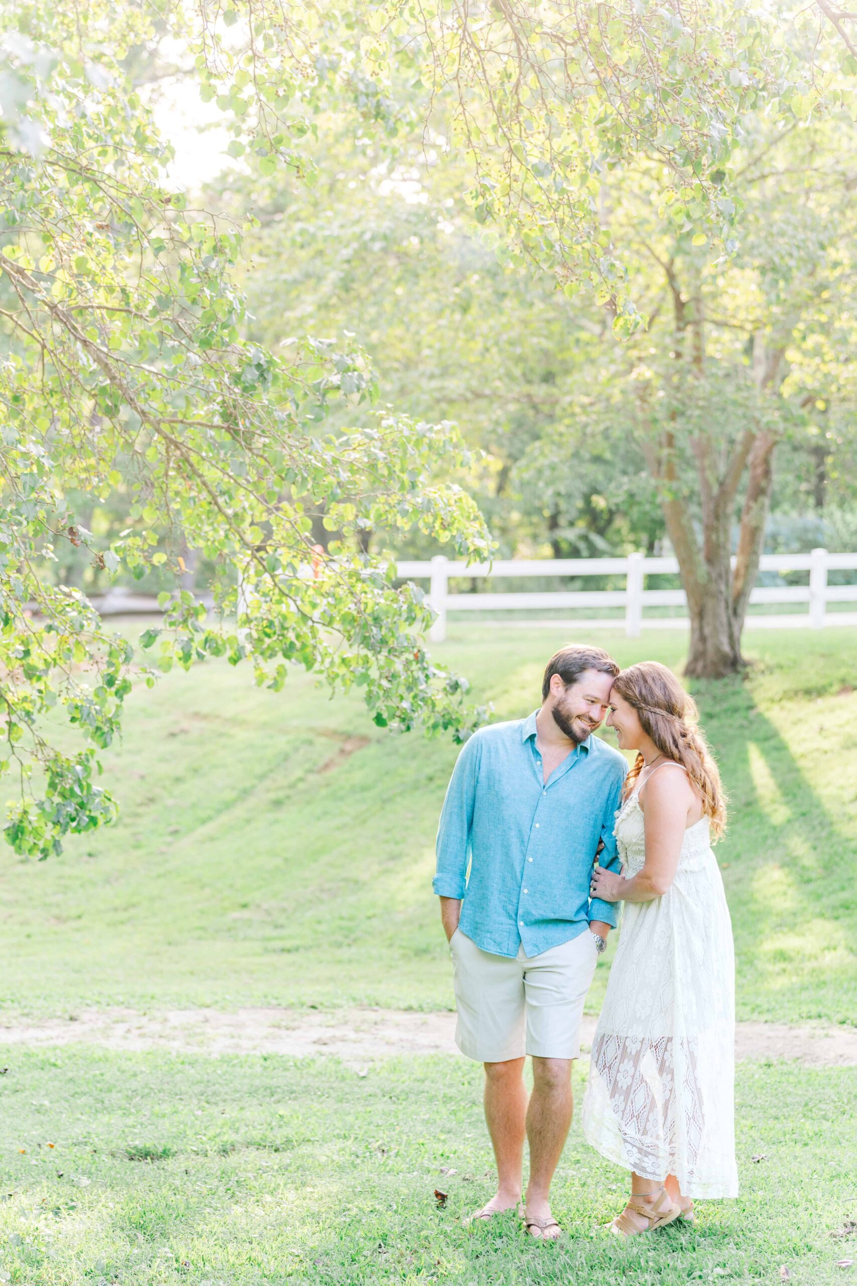 North Carolina engagement photographer at McGalliard Falls summer session