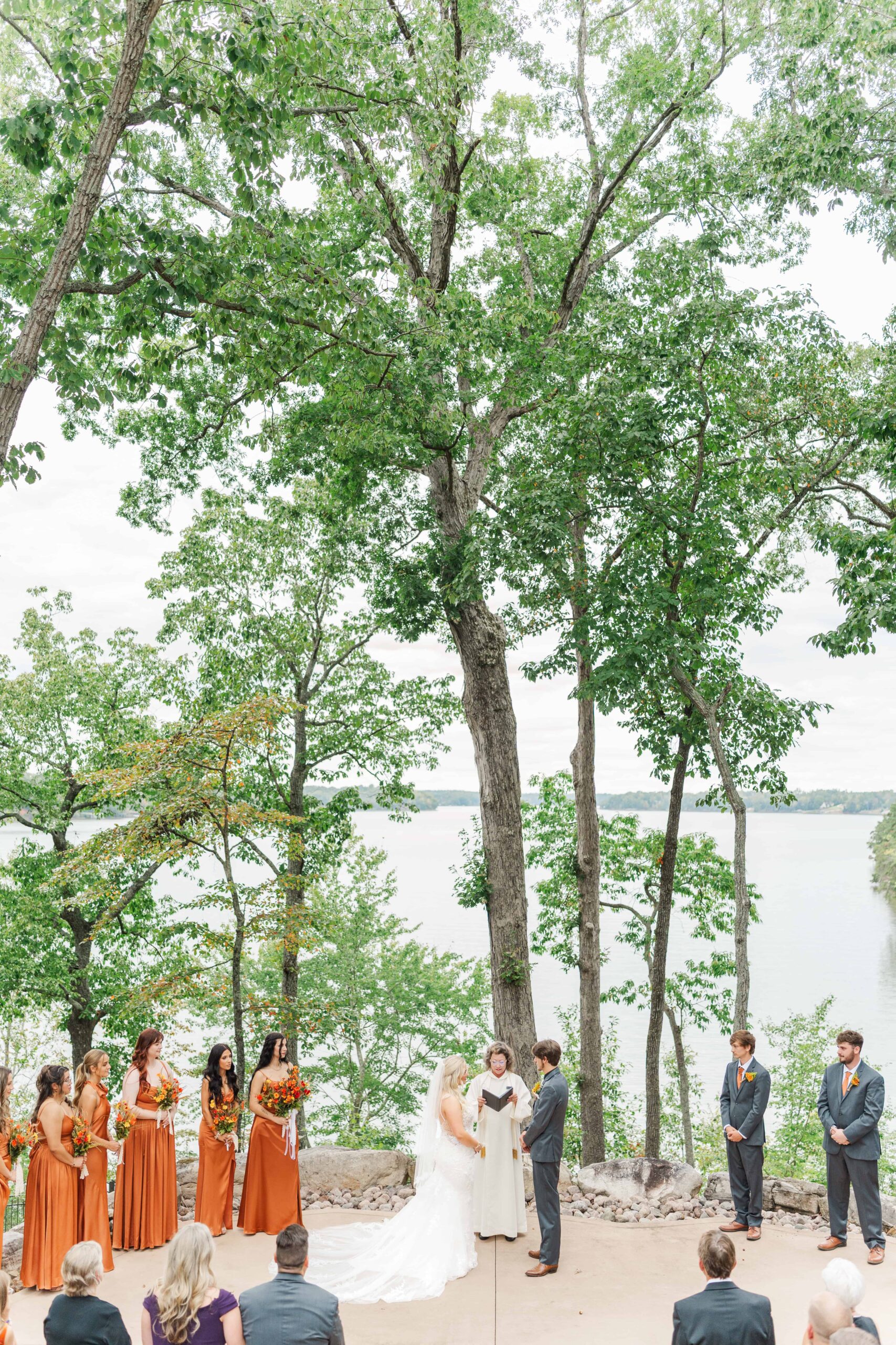 Katelyn and Dakota’s outdoor wedding ceremony at Catawba Falls Event Center