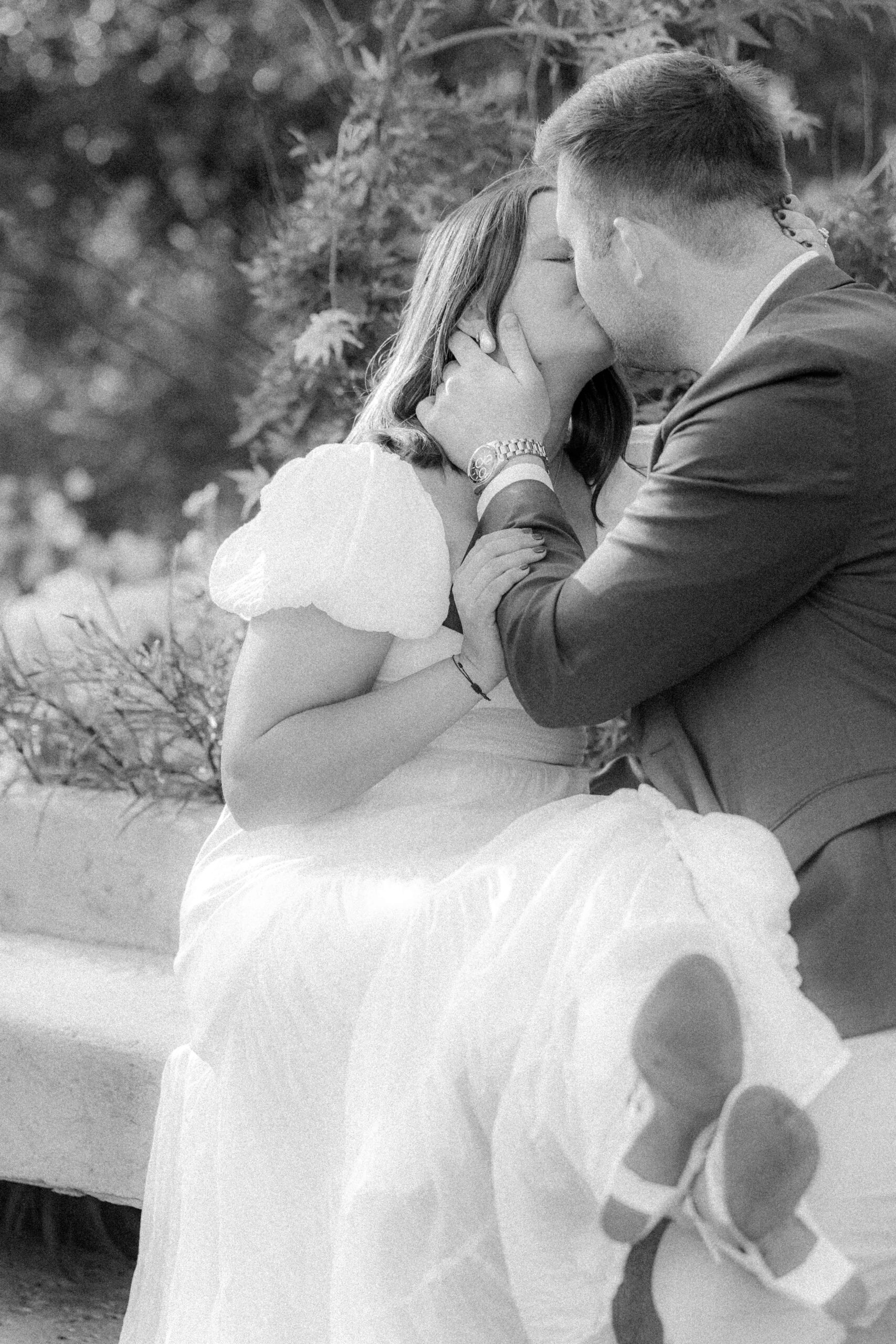 North Carolina engagement photographer capturing candid moment