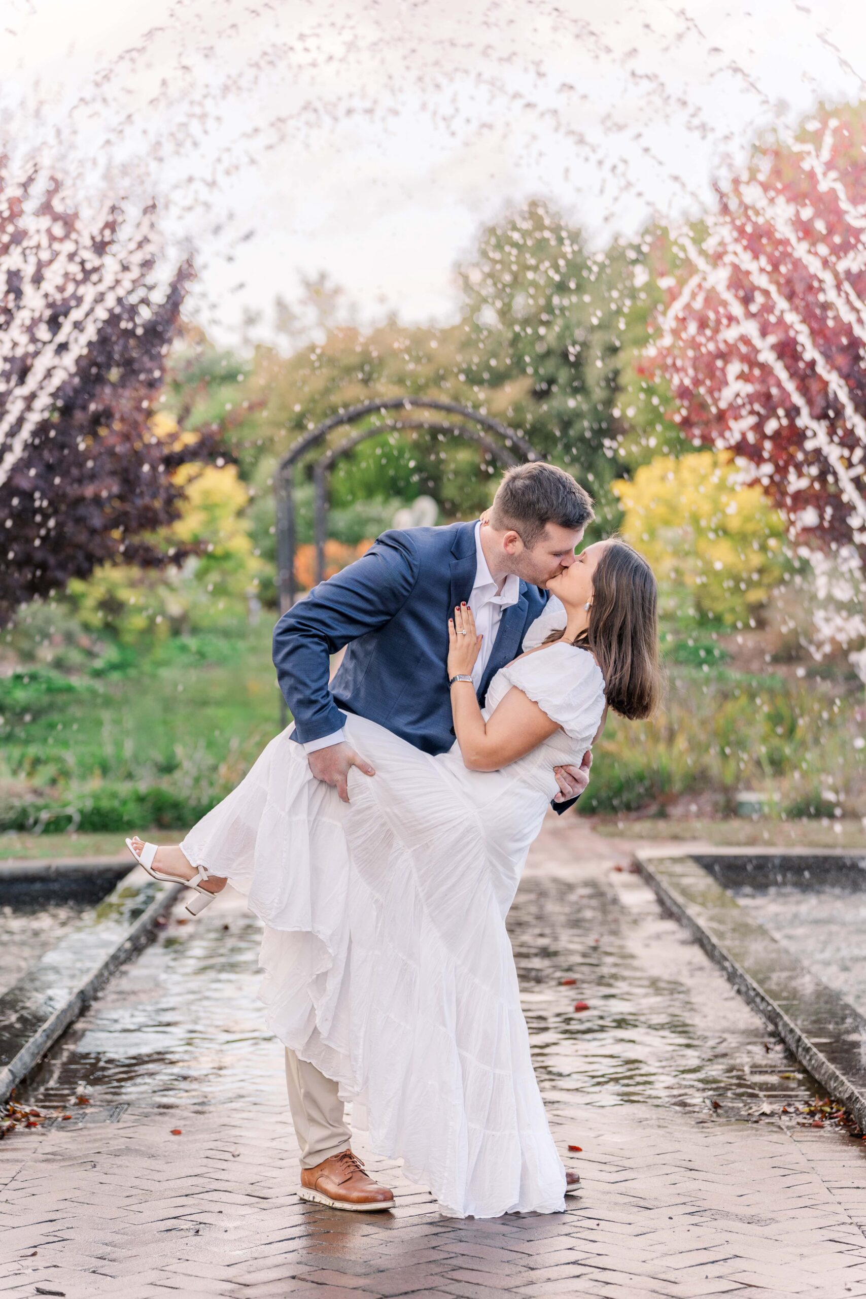 Romantic fall photo session for Charlotte couple