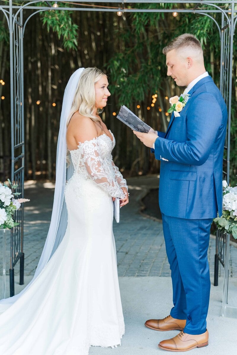 Romantic Camelot Meadows Wedding portraits in North Carolina countryside