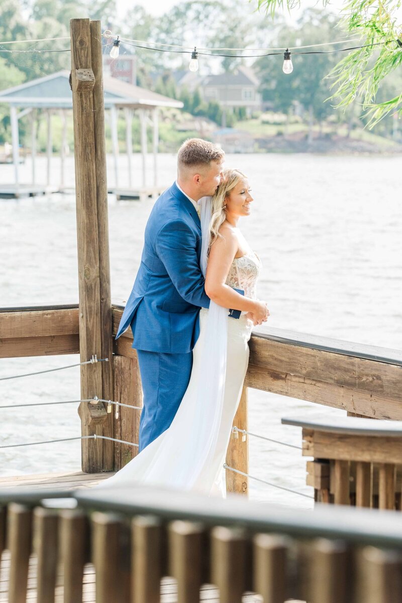 Romantic sunset dock photos at Camelot Meadows Event Venue