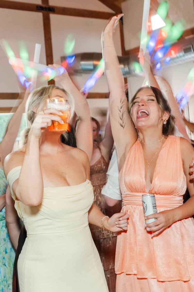 Guests dancing at a fun Camelot Meadows Wedding reception