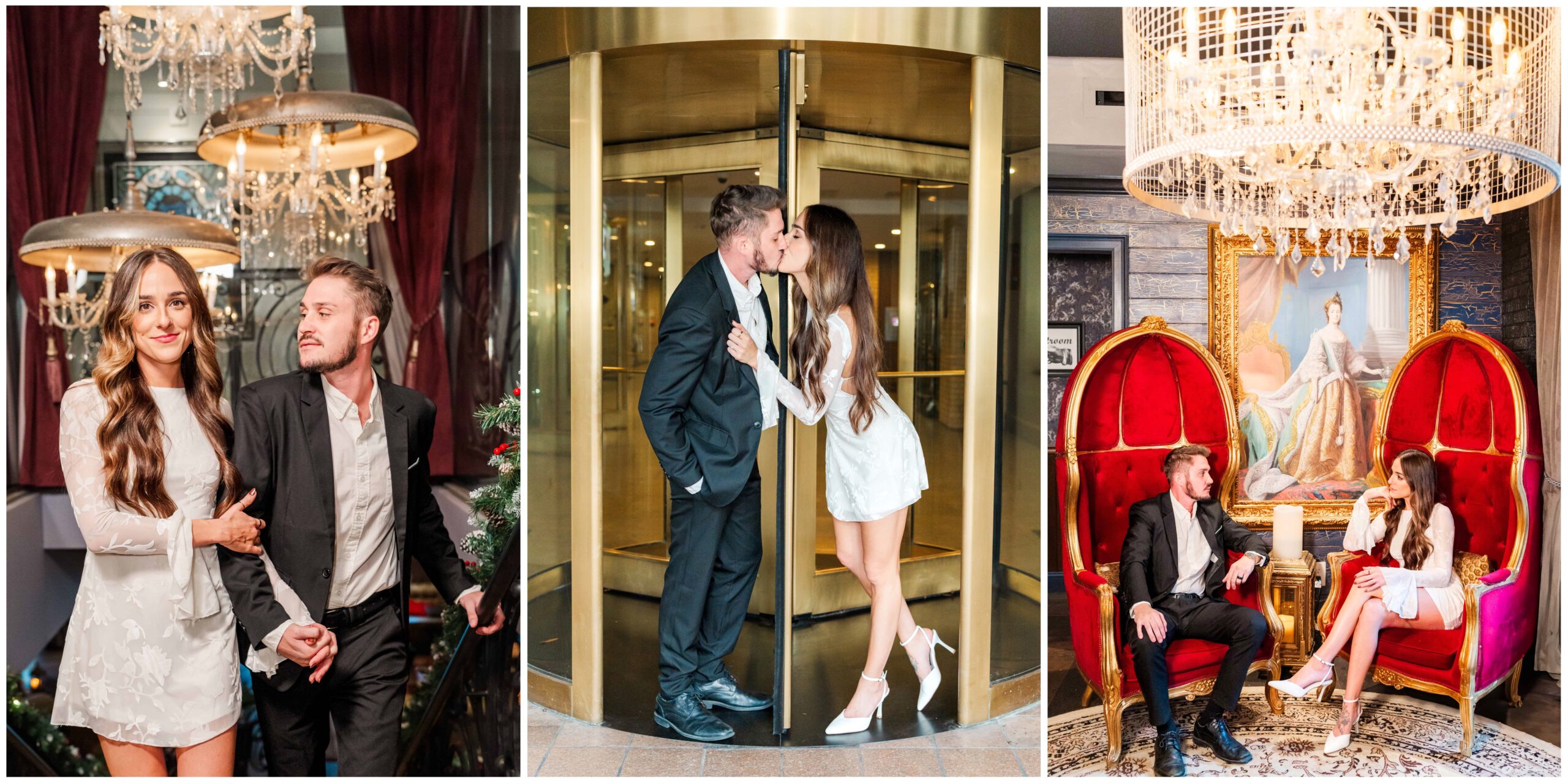 The Ivey's hotel engagement session with sweet couple Jess and Trey