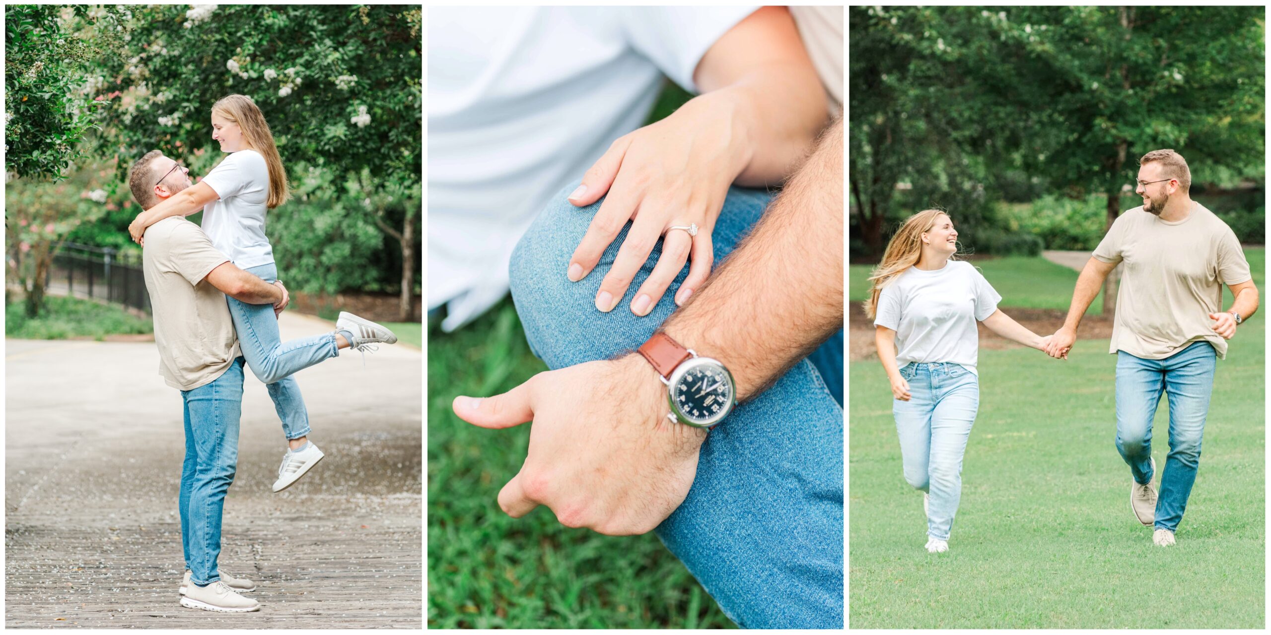 A SC glencairn gardens engagement session for couple daniel and emily