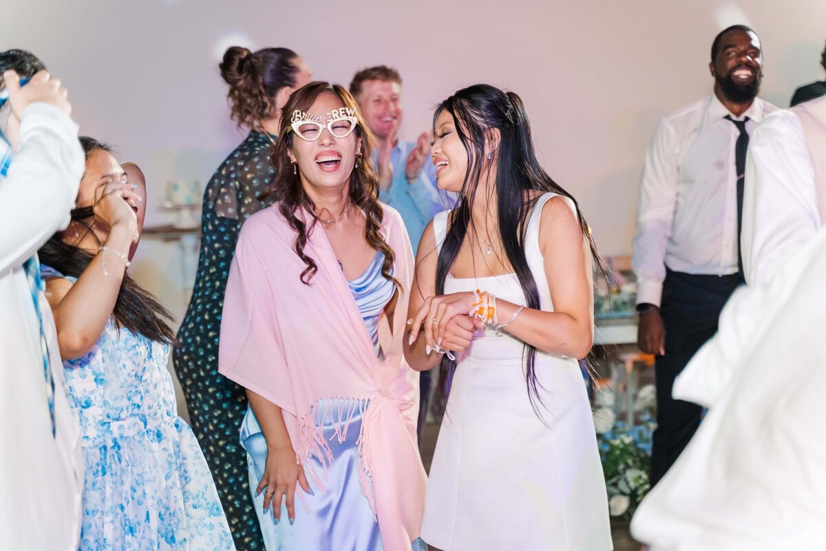 Lively Saturday night wedding reception at Dugaren Vineyards