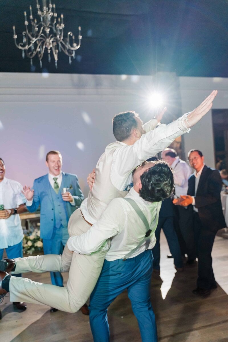 Fun wedding reception moments at Dugaren Venues & Vineyards