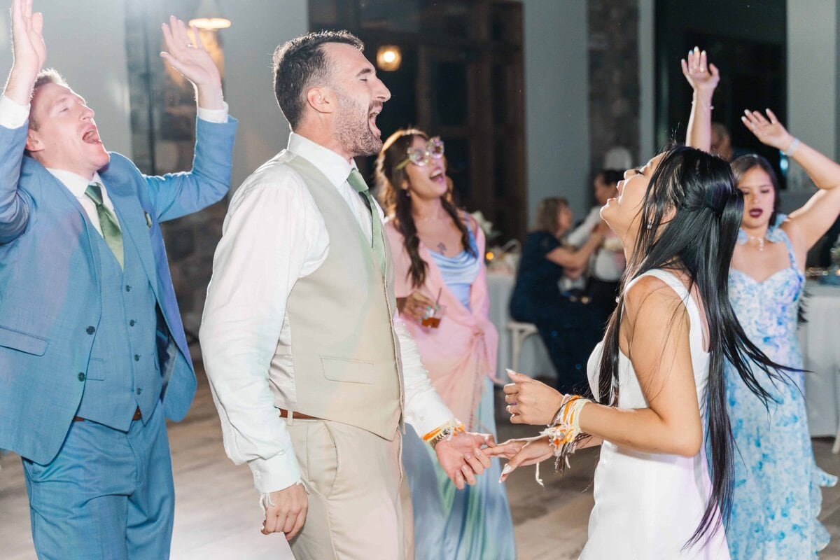 High energy wedding reception at Dugaren Venues & Vineyards