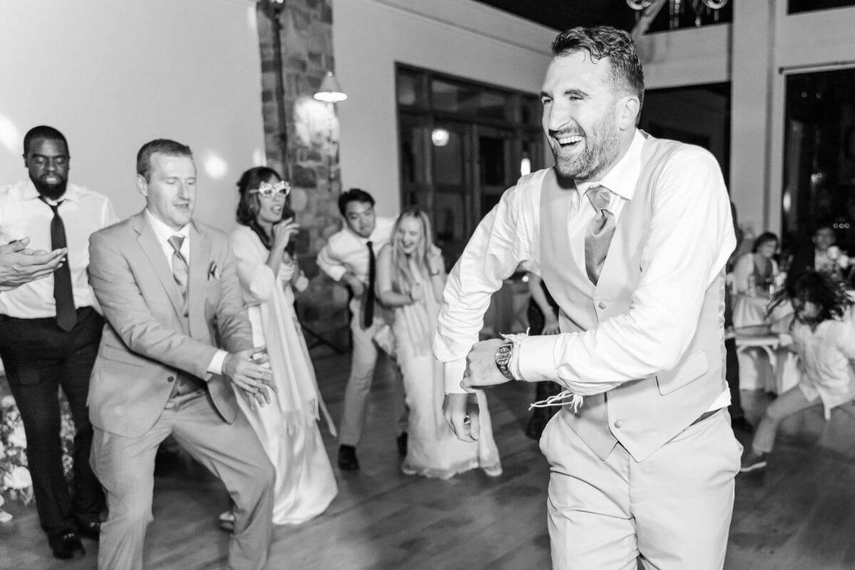 Wedding reception inside Dugaren Venues & Vineyards reception facility