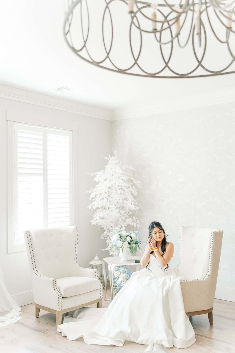 Bride’s room at Dugaren Venues & Vineyards wedding venue